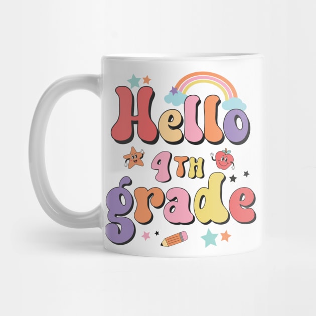 Hello Fourth Grade Team 4th Grade Back to School Teacher Kids by Charaf Eddine